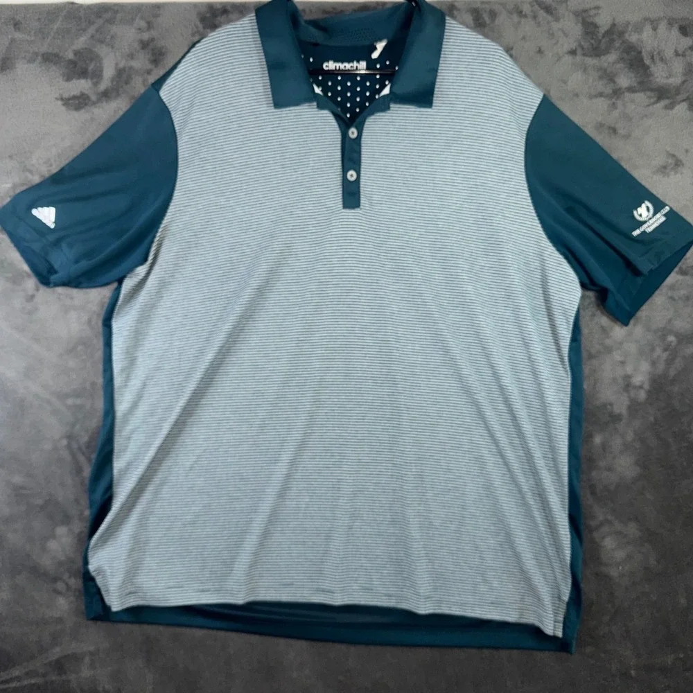 Mens 2XL Adidas Performance Polo Shirt Climachill Governors Club Tennessee Golf